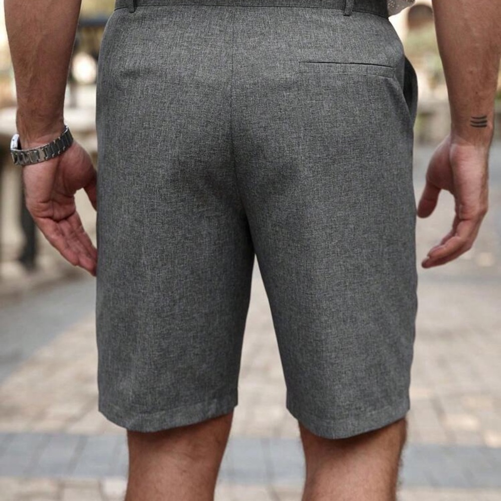 Manfinity RSRT Men's Casual Slant Pocket Shorts Linen Shorts - Picture 7 of 7
